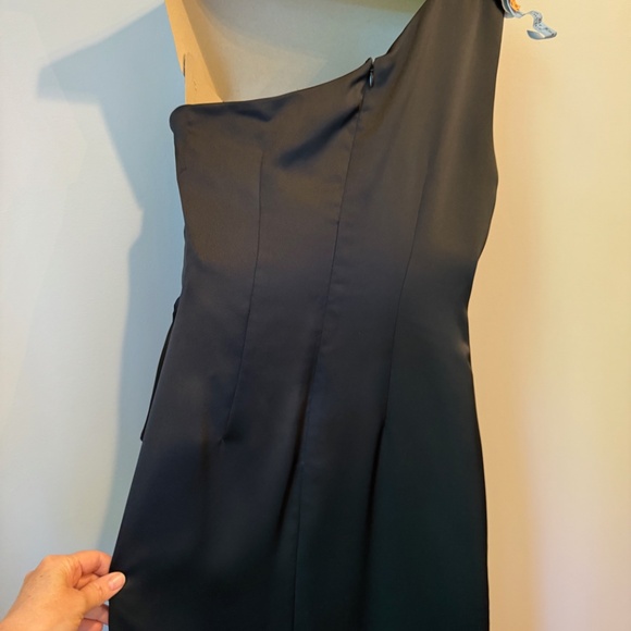 Ramy Brook  Malika Satin One Shoulder Midi Dress size 8 - Picture 11 of 14
